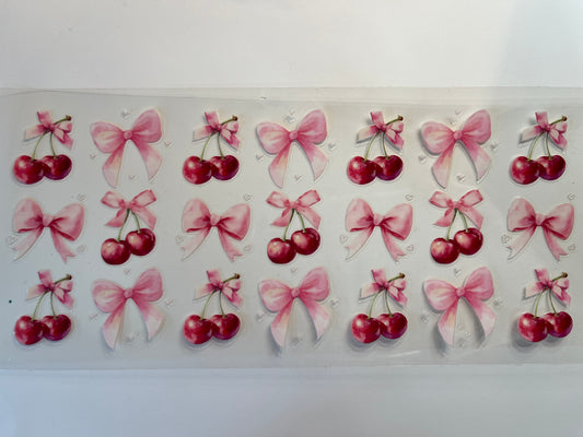 Cherries & Pink Bows