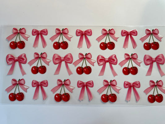 Pink Bows & Cherries