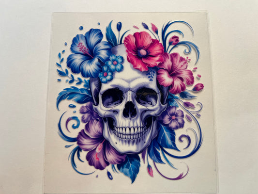 Skull with Flowers
