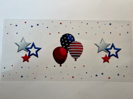 Red White Blue Balloons & Stars