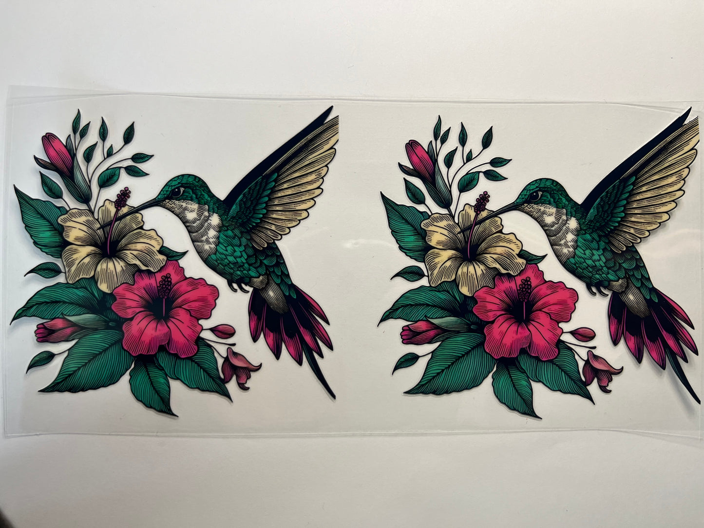 Hummingbird with Flowers