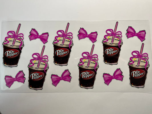 Dr Pepper with Pink Bows