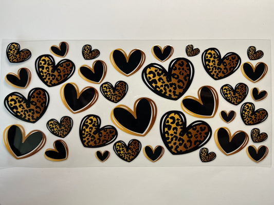 Leopard Cheetah Hearts