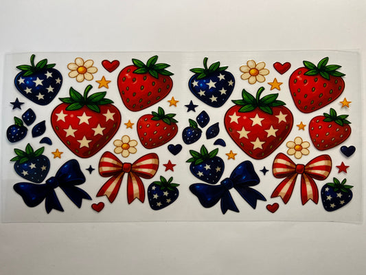 Red White & Blue Strawberries & Bows