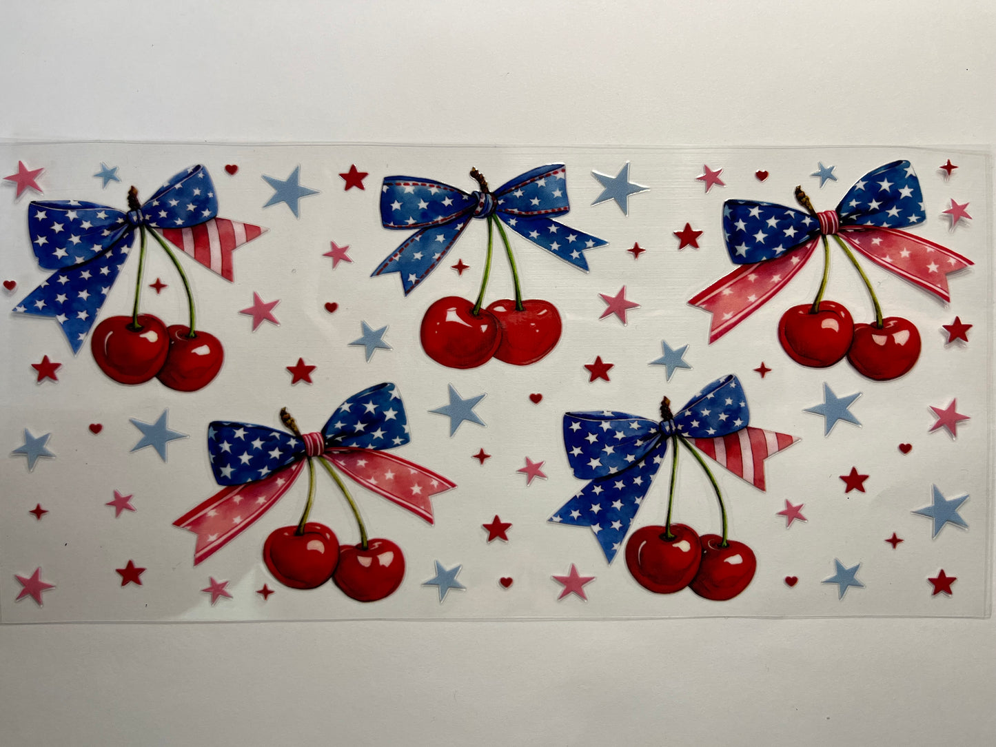 Red White & Blue Cherries & Bows