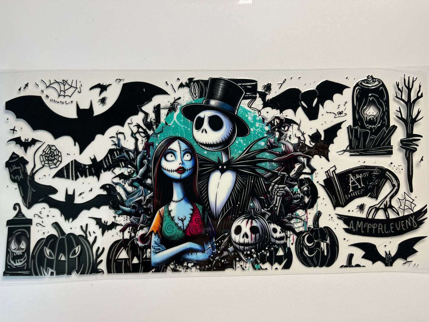 Jack & Sally Bats Halloween