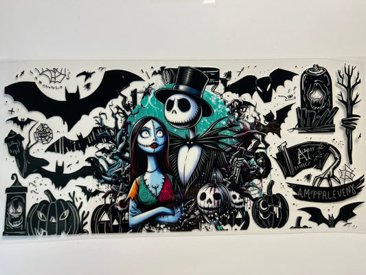 Jack & Sally Bats Halloween