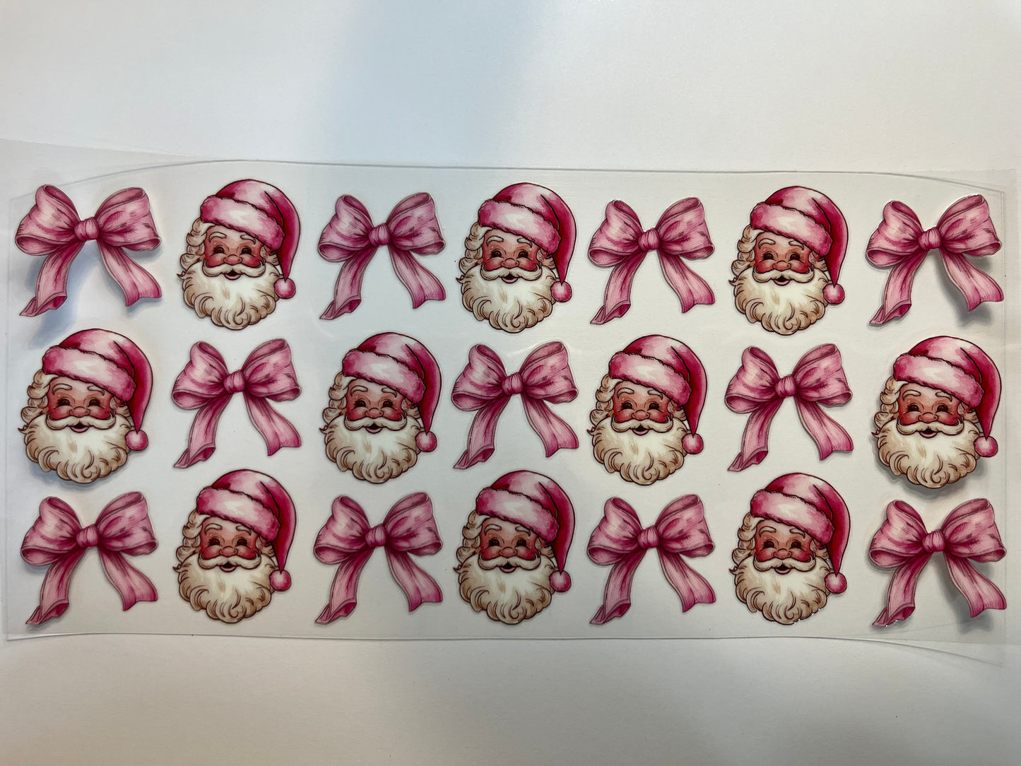 Santa with Pink Bows